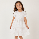 Girls Floral Button Front Dress