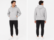 Men Solid Pullover Hoodie With Kangaroo Pocket