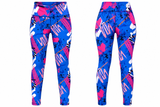 Girls Abstract Print Swim Leggings