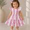 Kids Patterned Tiered Dress