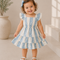 Kids Patterned Tiered Dress