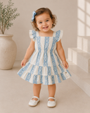 Kids Patterned Tiered Dress