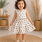 Kids Sleeveless Tiered Dress With Floral Print