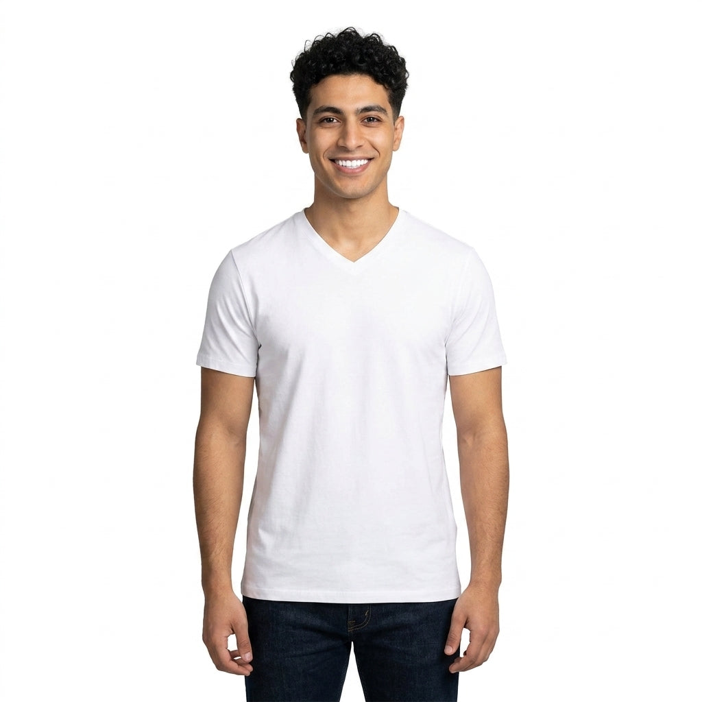 Men V Neck Short Sleeve T Shirt