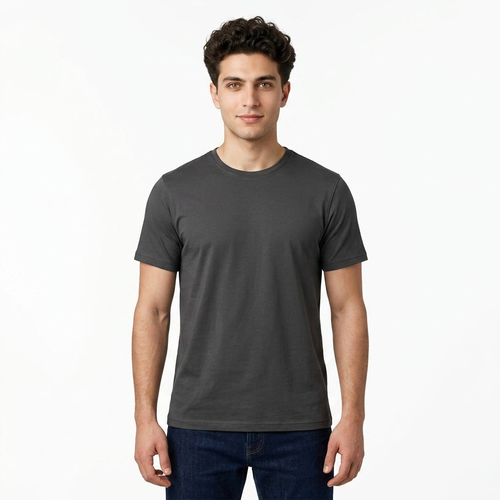 Men Basic Crew Neck T Shirt