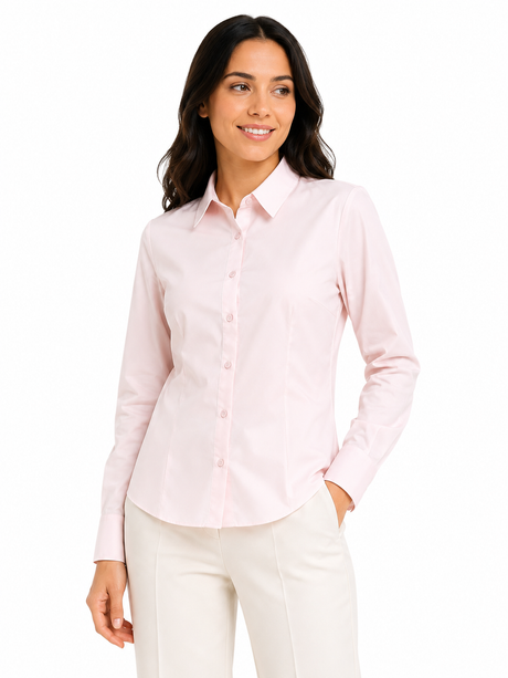 Women Tailored Button Front Shirt