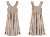 Women Smocked Tiered Sleeveless Dress