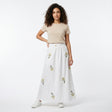 Women Floral Embroidered Midi Skirt