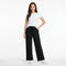 Casual Elastic Waist Wide Leg Pants