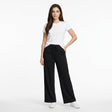 Casual Elastic Waist Wide Leg Pants