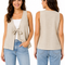 Women Tie Front Sleeveless Vest