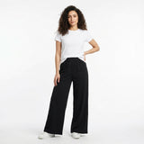 Women Smocked Waist Wide Leg Pants