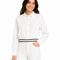 Women Cropped Button Front Shirt