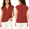 Sleeveless Collared Top With Button Placket
