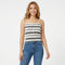Women Smocked Tie Strap Top