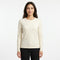Long Sleeve Basic Top With Rou Neckline