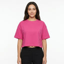 Women Short Sleeve T Shirt With Tennis Racket Embroidery