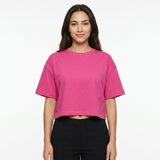 Women Short Sleeve T Shirt With Tennis Racket Embroidery