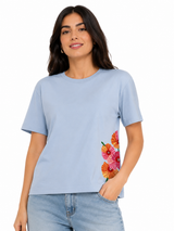 Floral Short Sleeve T Shirt
