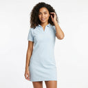 Casual Contrast Trim Short Sleeve Polo Dress