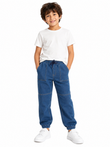 Boys Denim Jogger Pants Medium