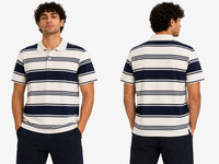 Boys Striped Polo T Shirt