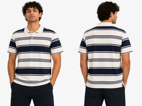 Boys Striped Polo T Shirt