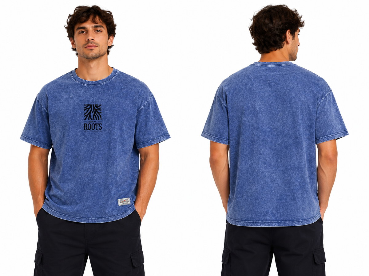 Men Local Roots Graphic Crew Neck T Shirt