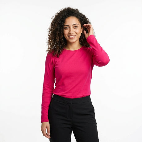 Bright Long Sleeve Basic Top