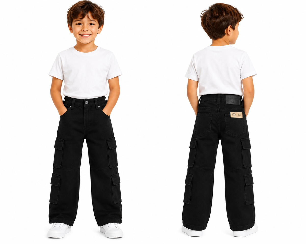 Kids Multi Pocket Cargo Pants