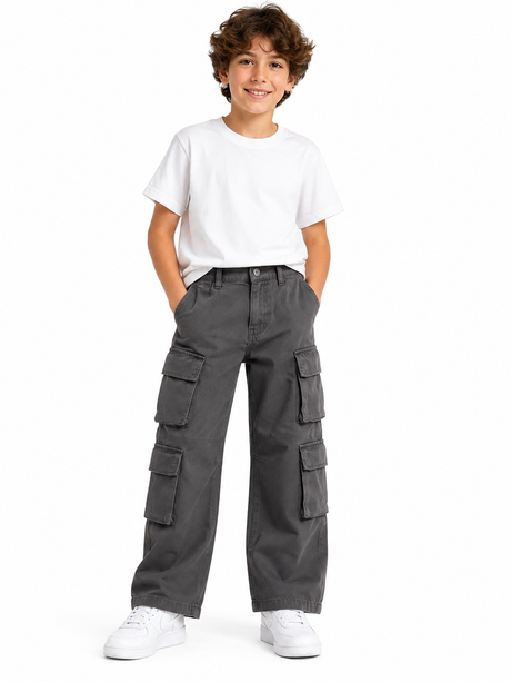 Kids Multi Pocket Cargo Pants