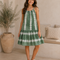 Girls Tie Dye Tiered Sleeveless Dress