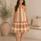 Girls Tie Dye Tiered Sleeveless Dress