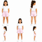 Girls Casual Drawstring Sweat Shorts