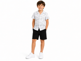 Boys Printed Resort Shirt And Shorts Set