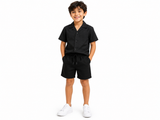 Kids Short Sleeve Shirt And Shorts Set