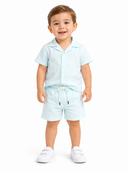 Kids Short Sleeve Shirt And Shorts Set