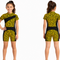 Kids Abstract Print Short Sleeve Swimsuit