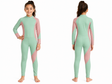 Girls Mint And Blush Long Sleeve Swimsuit