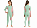 Girls Mint And Blush Long Sleeve Swimsuit