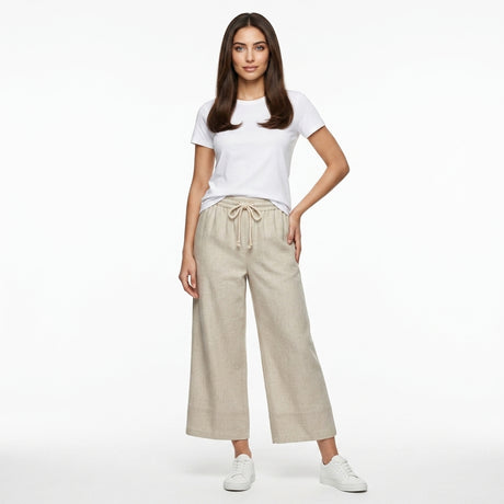 Women Drawstring Wide Leg Pants