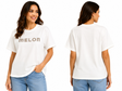 Women Oversized Half Sleeve Melon Print T Shirt