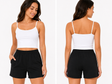 Women Basic Cotton Biker Shorts