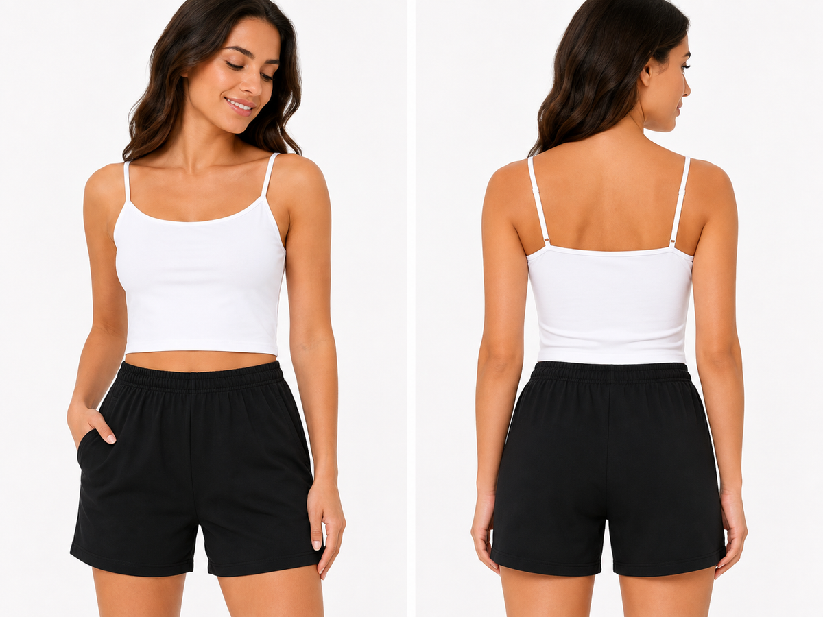 Women Basic Cotton Biker Shorts