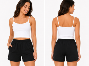 Women Basic Cotton Biker Shorts