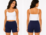 Women Basic Cotton Biker Shorts