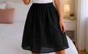 Women Textured Gathered Midi Skirt