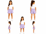 Girls Button Skort