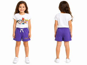 Girls Powerpuff Girls T Shirt And Shorts Set