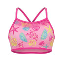 Girls Sea Print Two Piece Swimsuit